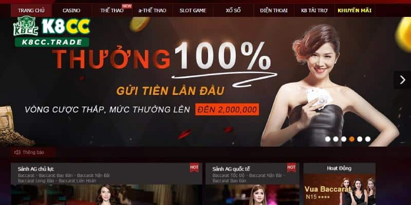 Thiết kế giao diện K8cc được đầu tư mạnh